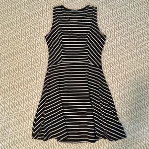 Black White Stripe Skater Dress • Soprano • Small